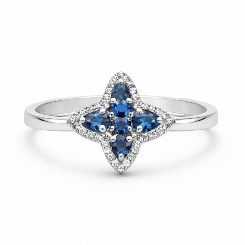 Кольцо из серебра 1000-0760_krist-708