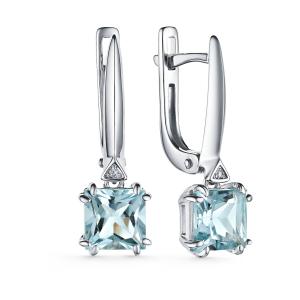 Серьги из серебра 02-3466/БРТБ-00