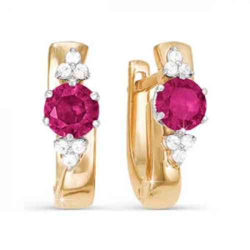 Серьги из золота БР420141