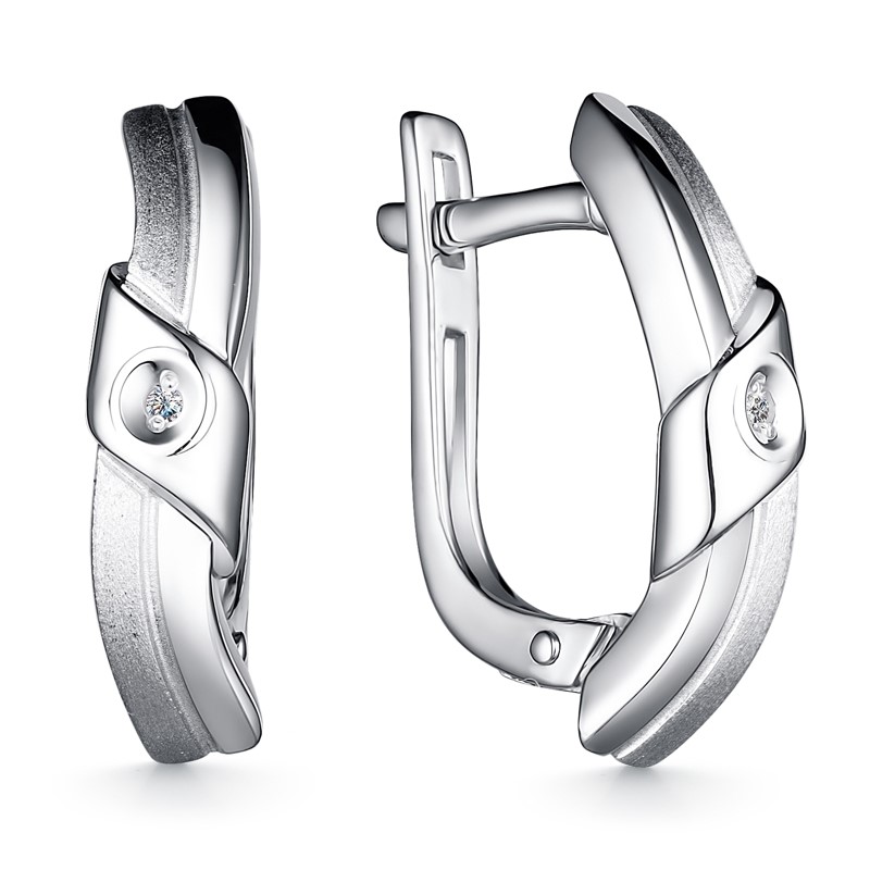 Серьги из серебра 02-3986/000Б-00