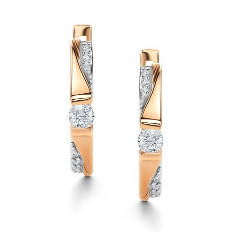 Серьги из золота 25884-100