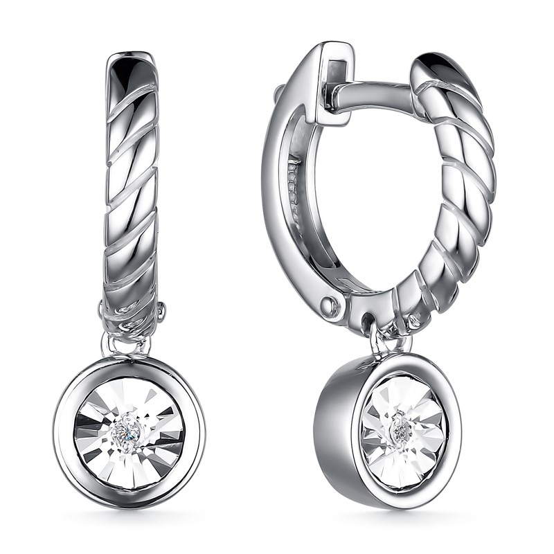Серьги из серебра 02-3947/000Б-00