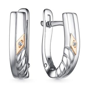 Серьги из серебра 02-3890/000Б-00