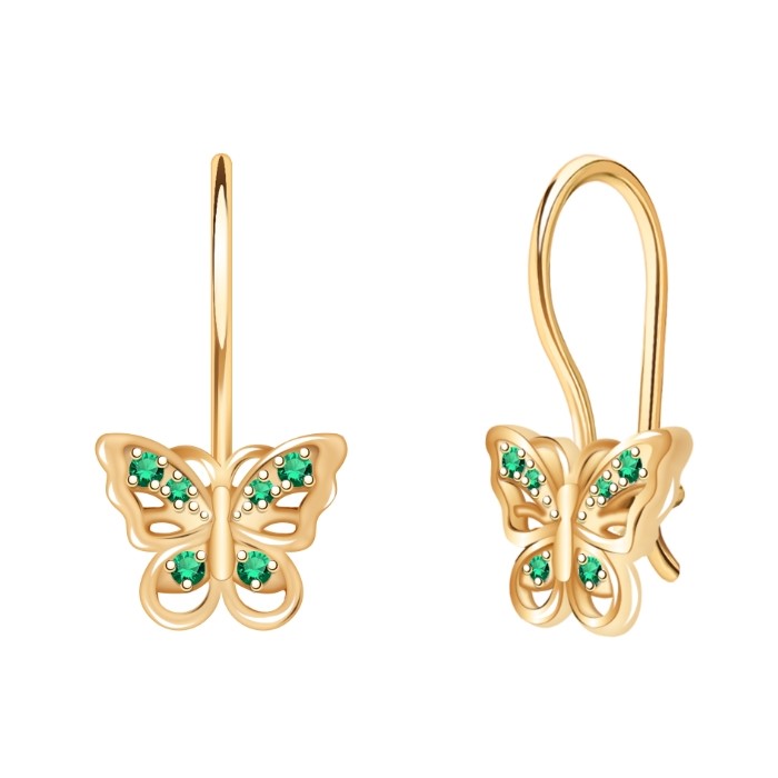 Серьги из золота 21024с2