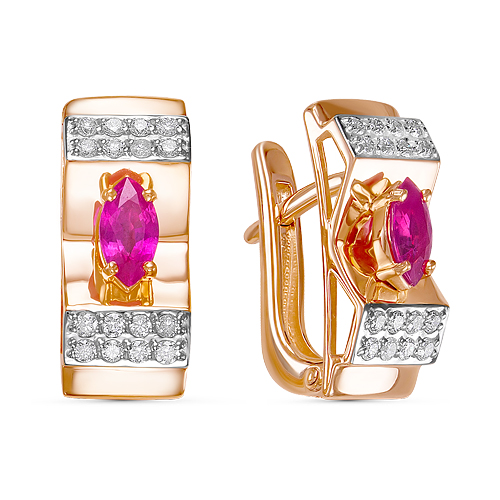 Серьги из золота 02-3033/3