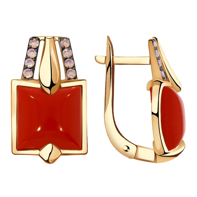 Серьги из золота кл3234а-14