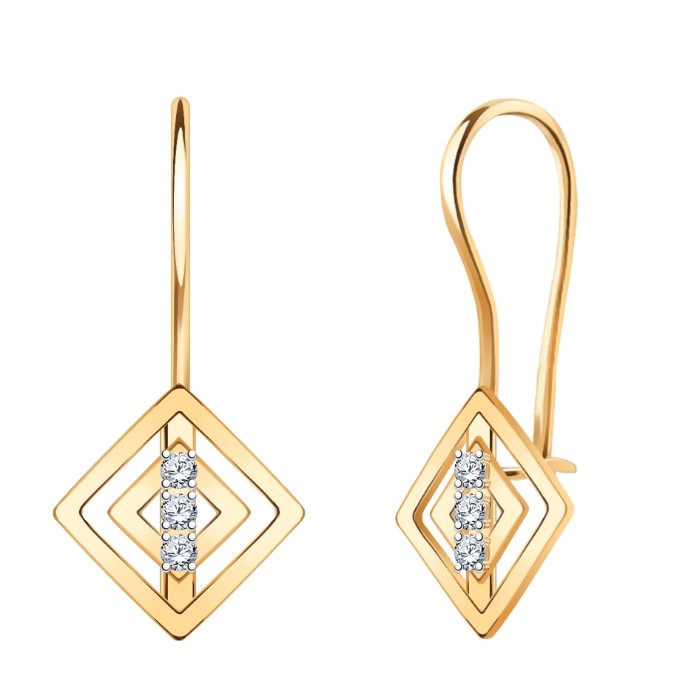 Серьги из золота 21333