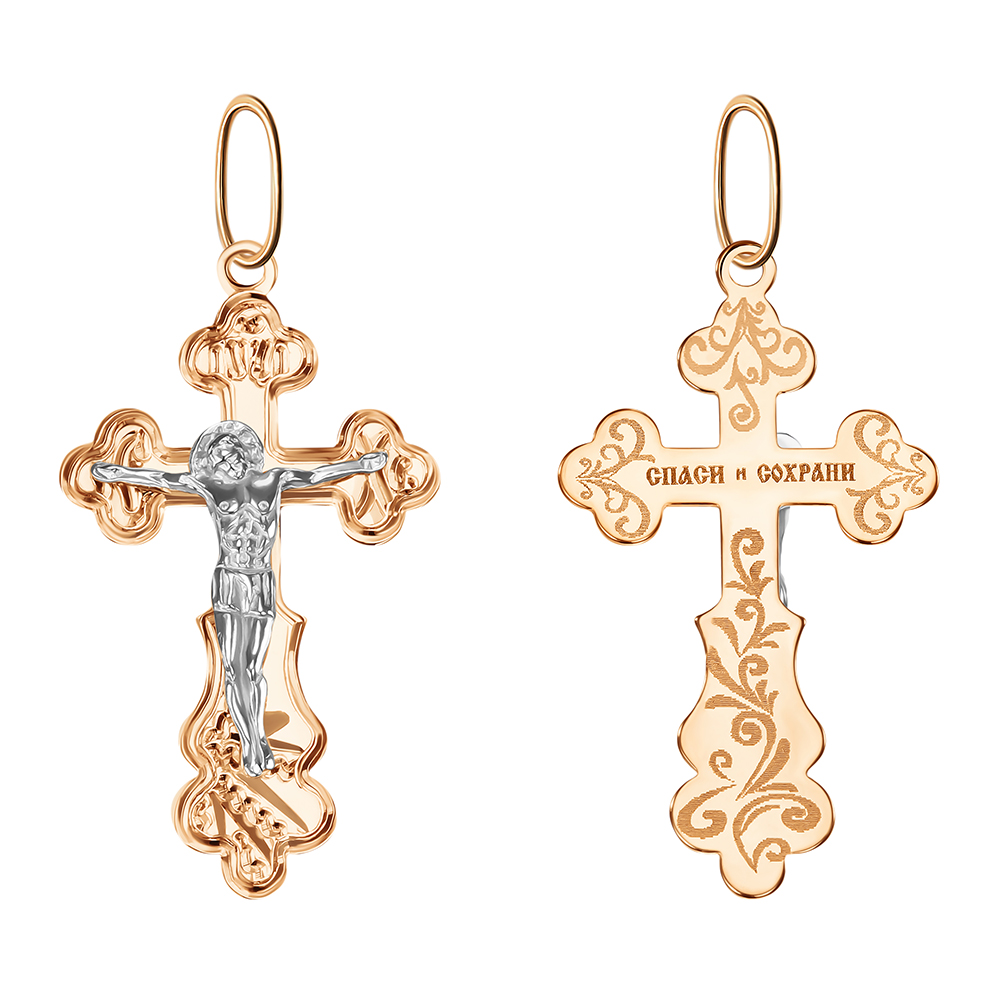 Крест из золота 102-ИХ-18.13-13