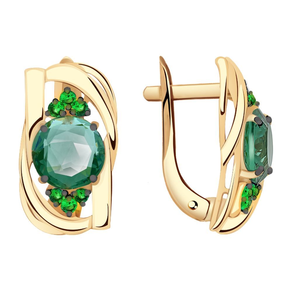 Серьги из золота кл2146а-13-01