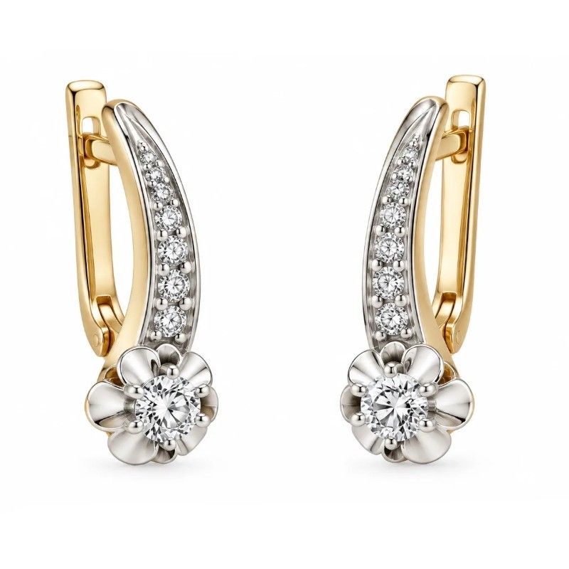 Серьги из золота е31829