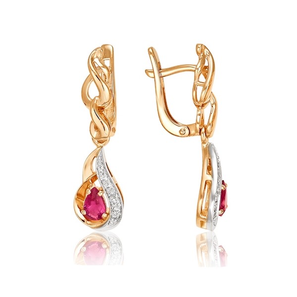 Серьги из золота 02-1321/3