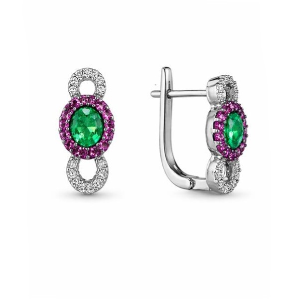 Серьги из серебра 152-51-25322-29