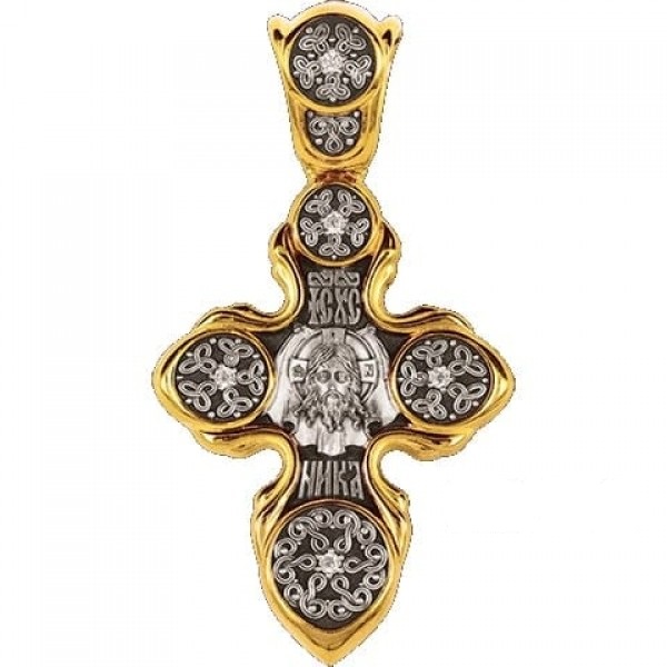 Крест из серебра 8598ф