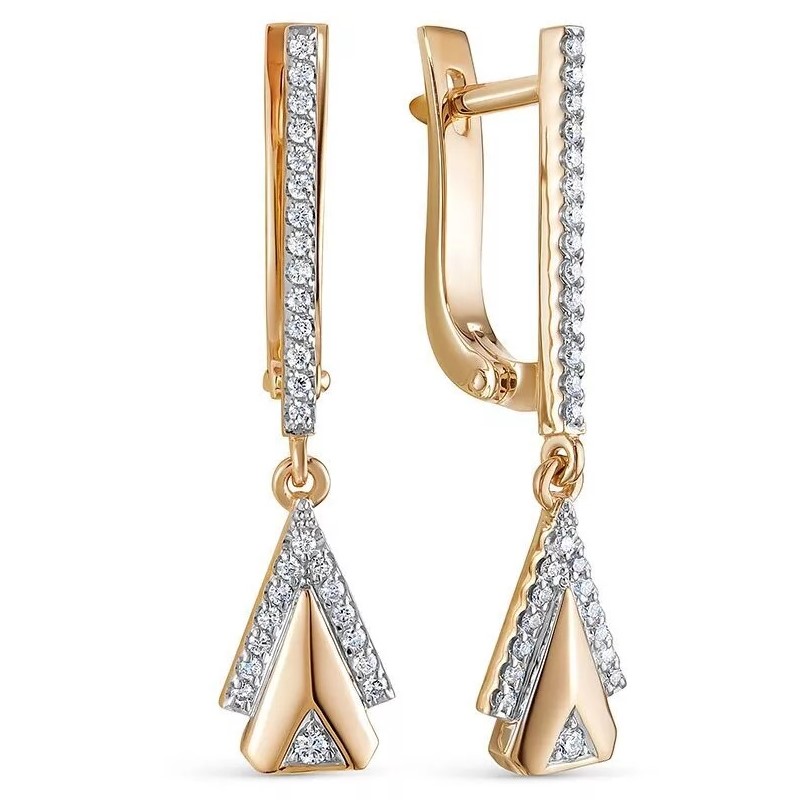 Серьги из золота 2-735-10