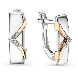 Серьги из серебра 02-0620/000Б-00