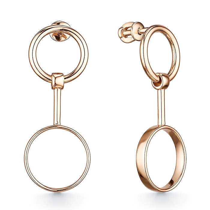 Серьги из золота с4253_