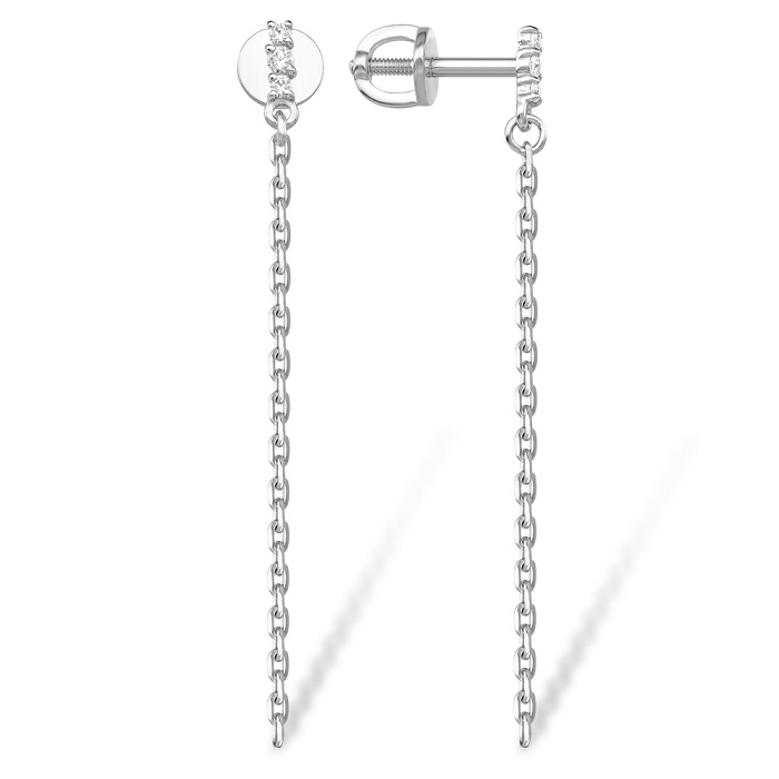 Серьги из серебра 12100110470-501