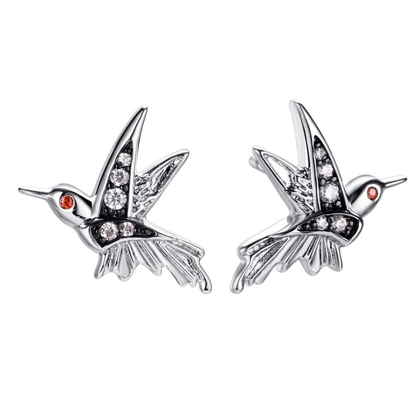 Серьги из серебра CZ-E03495-X-WB-GA-X-W