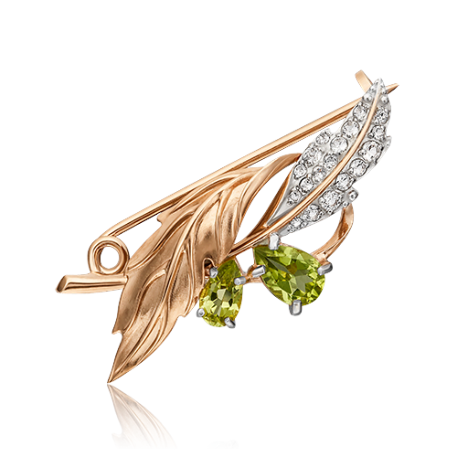 Брошь из золота 04-0238-00-243-1110-46