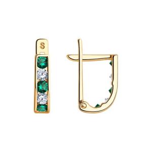 Серьги из золота 021867