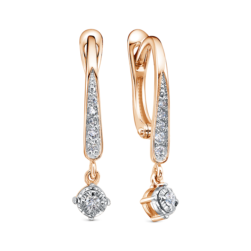 Серьги из золота БР122744