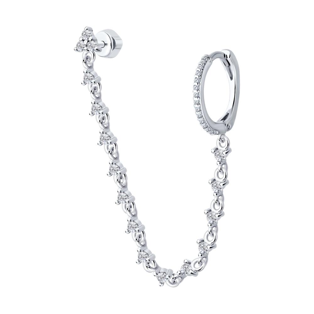 Серьга из серебра 94170364