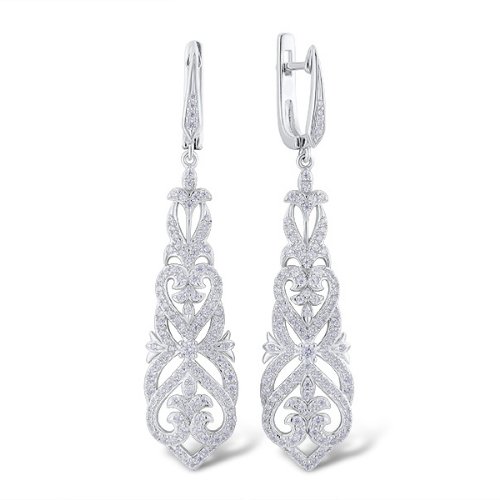 Серьги из серебра 107045