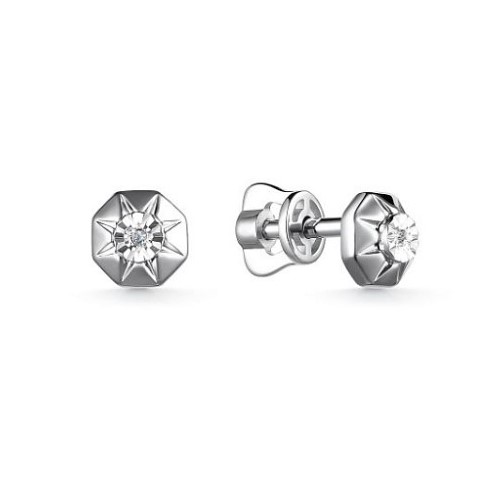 Серьги из серебра 02-3520/000Б-00