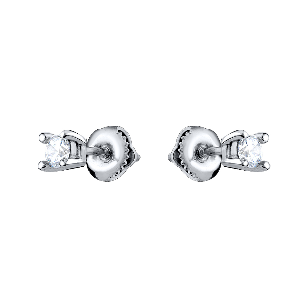Серьги из серебра G1-SH-10363-4mm