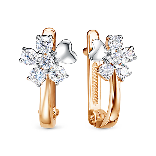 Серьги из золота ДК-118_f-204