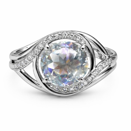 Кольцо из серебра 1000-0547_krist-704