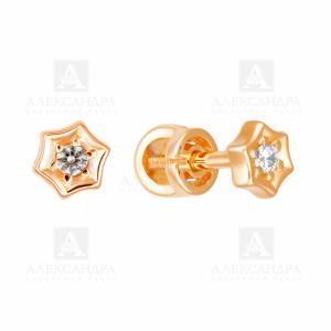 Серьги из золота с584-62