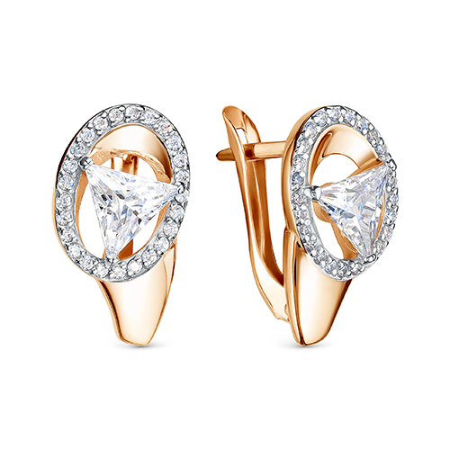 Серьги из золота 122-2591_f-201