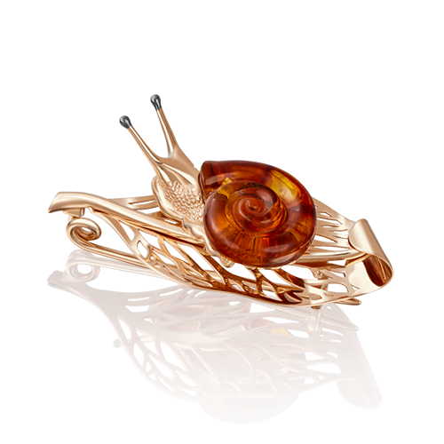 Брошь из золота 04-0155-01-271-1110-46