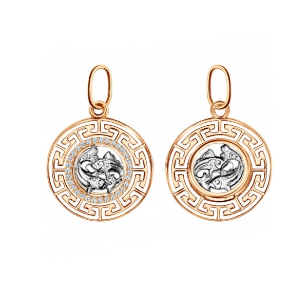 Подвеска из золота КрСВП/рыб/Ф