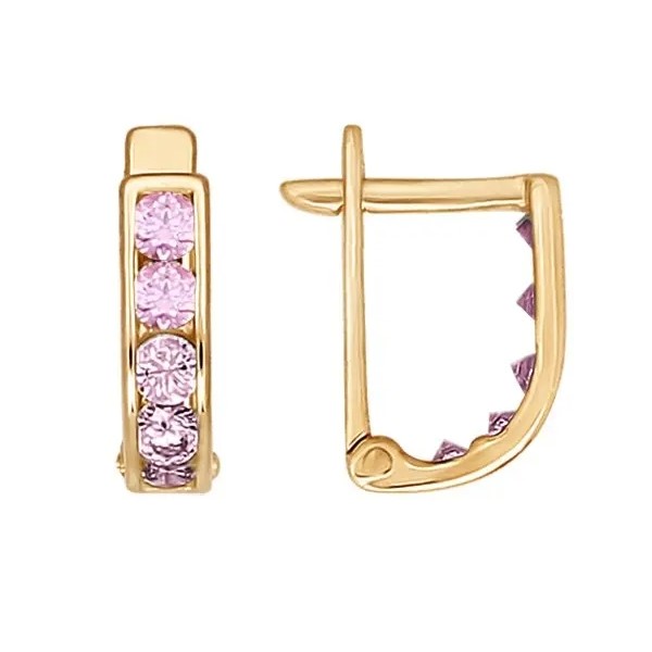 Серьги из золота 121-004_f-031