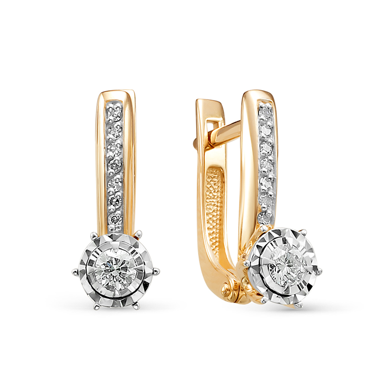Серьги из золота БР121740