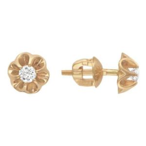 Серьги из золота 01С114990