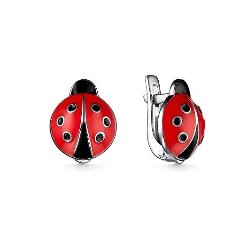 Серьги из серебра 02-3002/ЭМ26-00