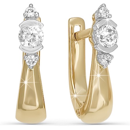 Серьги из золота БР120129