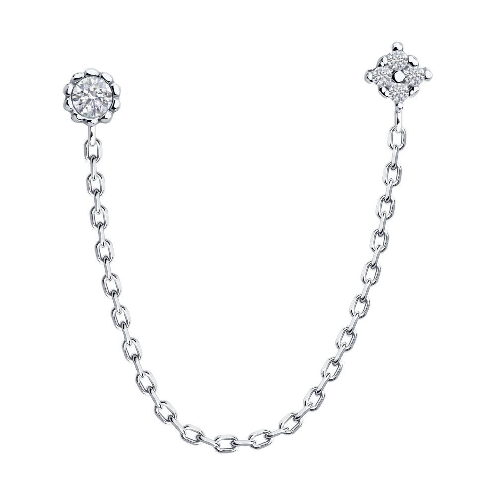 Серьга из серебра 94170361