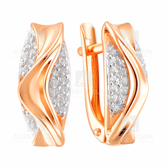 Серьги из золота кл2820а