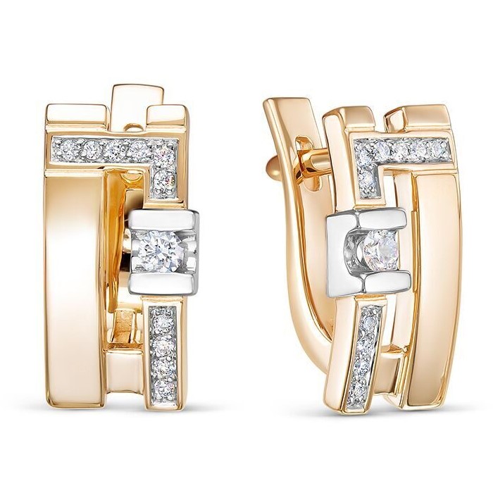 Серьги из золота 2-742-10