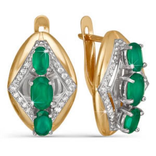 Серьги из золота БР320304