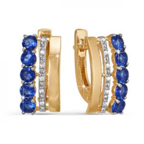 Серьги из золота БР220278