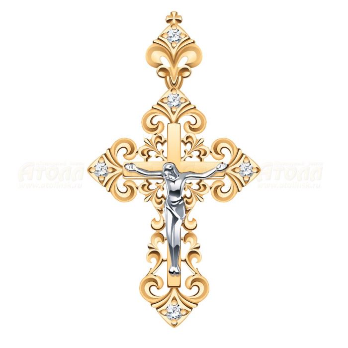 Крест из золота 3047