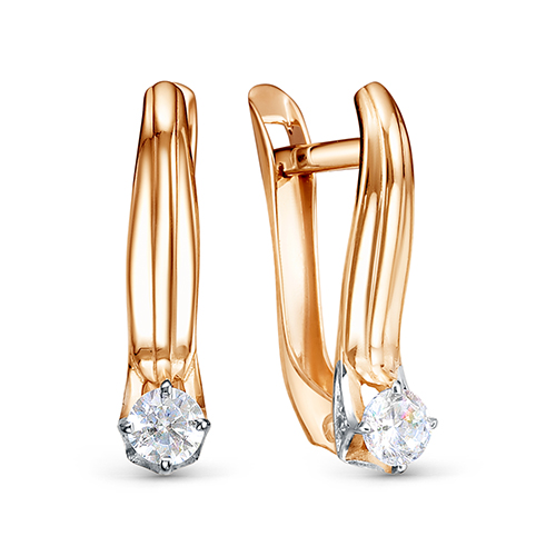 Серьги из золота 122-2569_f-202