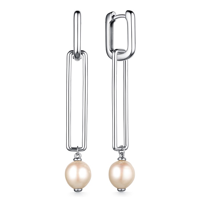 Серьги из серебра 02-3661/00ЖБ-00