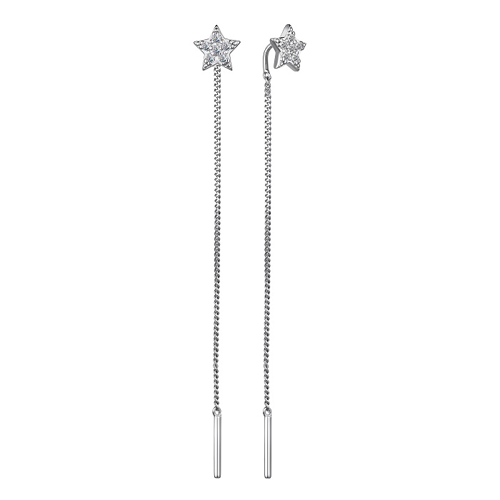 Серьги из серебра 02-3356/00КЦ-00