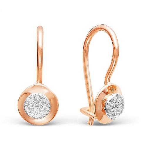 Серьги из золота 121-1410_f-205